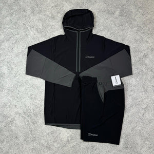 Berghaus 1/2 Zip Jacket Set - Black/Charcoal