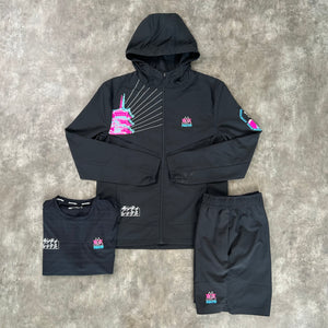 Montirex Run Tokyo Jacket Set - Black/Pink - Mode Trendz