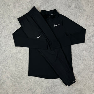 Nike Element 1/4 Tracksuit - Black